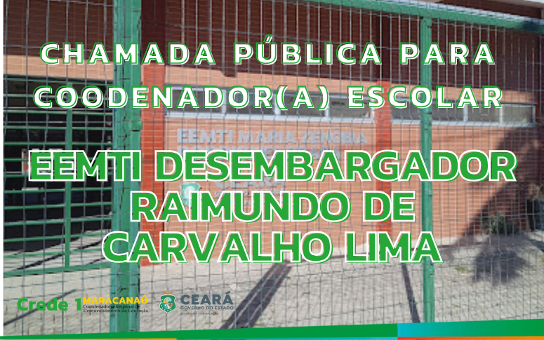 Resultado Final da Chamada Pública Coordenador Escolar